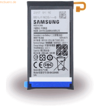 4051805345892 - Akku für GH43-04677A Li-Pol 385 Volt 2350 mAh Schwarz