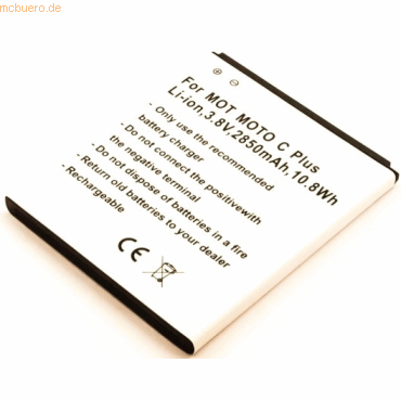 4059612456787 - Akku für Motorola XT1724 Li-Ion 38 Volt 2850 mAh schwarz