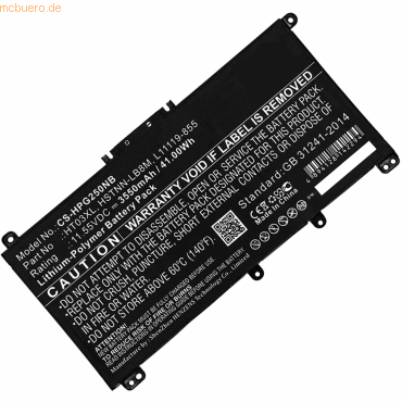 4059612473319 - Akku für Hewlett-Packard 14-ce2005TX Li-Pol 1155 Volt 3550 mAh S 4059612473319 - Akku für Hewlett-Packard 14-ce2005TX Li-Pol 1155 Volt 3550 mAh S