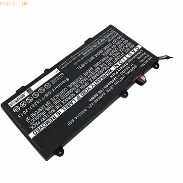 4059612477591 - Akku für Hp Envy 17-U011NR Li-Pol 1155 Volt 3600 mAh Schwarz