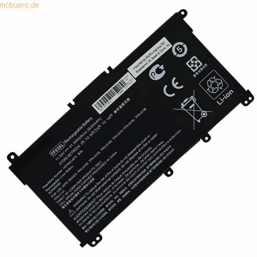 4059612476396 - Akku für Hp TPN-C131 Li-Ion 1155 Volt 3400 mAh Schwarz