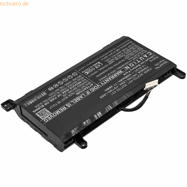 4059612489990 - Akku für Hp Omen 17-AN004NO Li-Ion 146 Volt 5300 mAh Schwarz