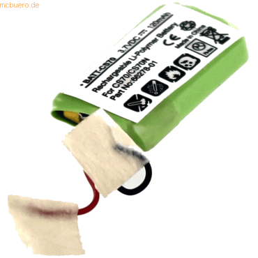 4021499128156 - Akku für Plantronics CS70 Li-Pol 37 Volt 120 mAh grün