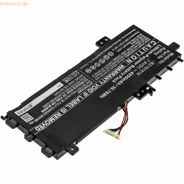4059612509032 - Akku für Asus X712FB-AU116T Li-Pol 76 Volt 4050 mAh Schwarz 4059612509032 - Akku für Asus X712FB-AU116T Li-Pol 76 Volt 4050 mAh Schwarz