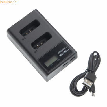 4059612524486 - Dual-USB-Ladegerät kompatibel mit Canon NB-13L