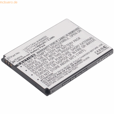 4021499132665 - Akku für Zte Blade III Li-Ion 37 Volt 1400 mAh schwarz