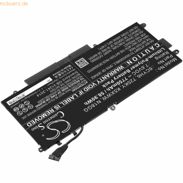 4059612542732 - Akku für Dell Latitude 12 5289 Li-Pol 76 Volt 7750 mAh Schwarz