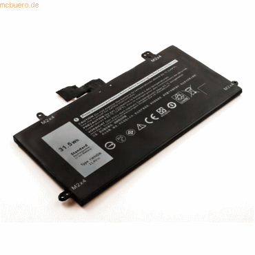 4059612558092 - Akku für Dell Latitude 12 5285 Li-Pol 114 Volt 2550 mAh Schwarz 4059612558092 - Akku für Dell Latitude 12 5285 Li-Pol 114 Volt 2550 mAh Schwarz