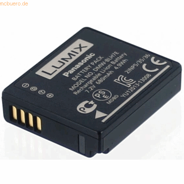 Panasonic Akku für Panasonic DMW-BLH7 Li-Ion 7,2 Volt 680 mAh schwarz