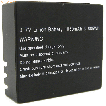 4059612569661 - Akku für GoXtreme Impulse Li-Ion 37 Volt 1050 mAh sch