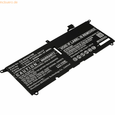 4059612570803 - Akku für Dell XPS 13 9370 Li-Ion 76 Volt 6300 mAh Schwarz