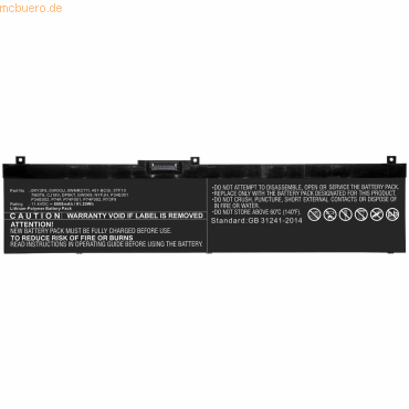 4059612637278 - Akku für Dell Precision 7730 Li-Ion 114 Volt 8000 mAh schwarz