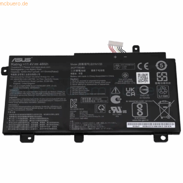 4059612649554 - Akku für FX504GE-DM176T Li-Ion 114 Volt 4240 mAh schwarz