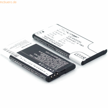 4021499140462 - Akku für Nokia Lumia 8201 Li-Ion 37 Volt 1650 mAh schwarz