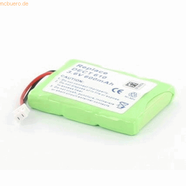 k.A. Akku für Auerswald COMfort DECT 610 NiMH 3,6 Volt 400 mAh grün