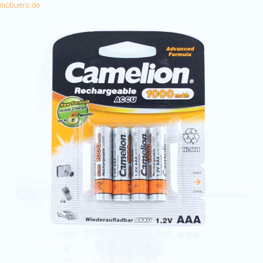 Camelion Akku für Camelion Micro AAA NiMH 1,2 Volt 1000 mAh