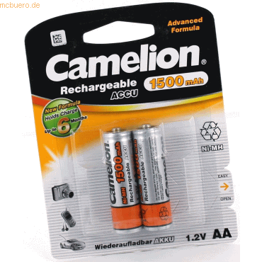 Camelion Akku für Camelion MignonAA NiMH 1,2 Volt 1500 mAh