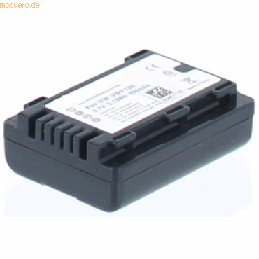 k.A. Akku für Panasonic HC-V201 Li-Ion 3,7 Volt 850 mAh schwarz
