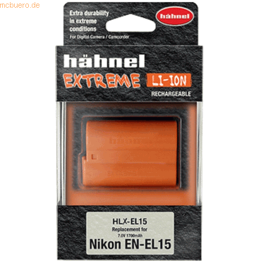 5099113701503 - Akku für Hähnel EN-EL15 Extreme Li-Ion 70 Volt 1620 mAh