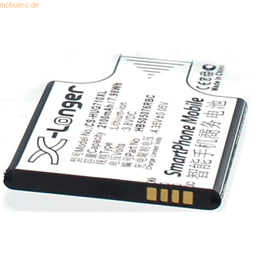 4021499171251 - Akku für Huawei HB505076RBC Li-Ion 37 Volt 1800 mAh schwarz