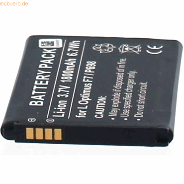 4021499178908 - Akku für LG Electronics L90 Li-Ion 37 Volt 1800 mAh schwarz