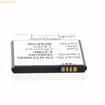 4021499180529 - Akku für Htc 35H00190-09M Li-Ion 38 Volt 1650 mAh schwarz