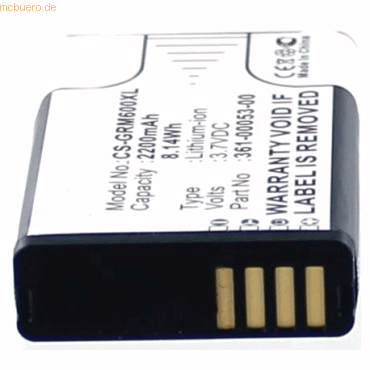 4021499186330 - Akku für Garmin 010-11654-03 Li-Ion 37 Volt 2200 mAh schwarz