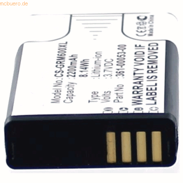 4021499186378 - Akku für Garmin Monterra Li-Ion 37 Volt 2200 mAh schwarz