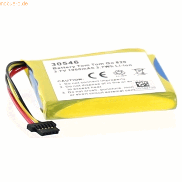 4021499186422 - Akku für Tomtom VF6M Li-Ion 37 Volt 1000 mAh schwarz