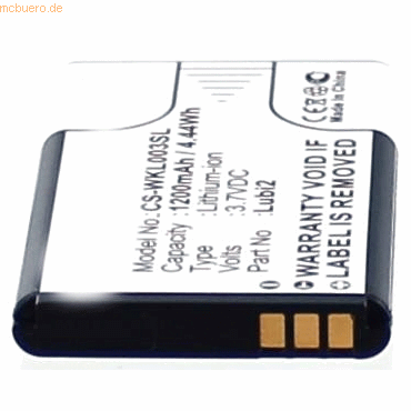 4021499191662 - Akku für Wiko Lubi 2 Li-Ion 37 Volt 1200 mAh weiß