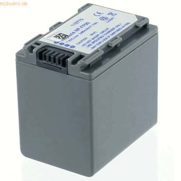 k.A. Akku für Sony NP-FP60 Li-Ion 7,2 Volt 2100 mAh grau