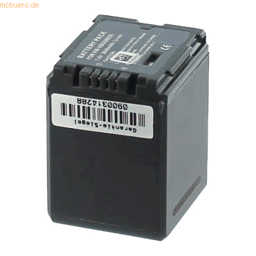 k.A. Akku für Panasonic NVGS 500 Li-Ion 7,2 Volt 2640 mAh schwarz