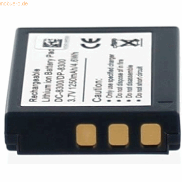 4021499241183 - Akku für Rollei RCP-8427XW Li-Ion 37 Volt 1000 mAh schwarz