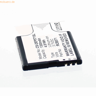 4021499267114 - Akku für Doro RCB571 Li-Ion 37 Volt 1250 mAh schwarz