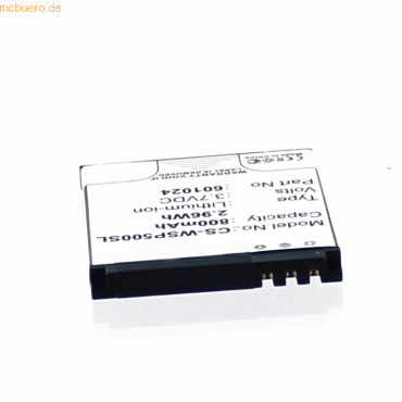 4021499269767 - Akku für Swissvoice 601024 Li-Ion 37 Volt 800 mAh schwarz