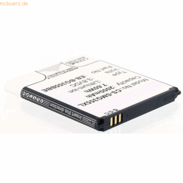 4021499272422 - Akku für Samsung EB-BG355BBE Li-Ion 38 Volt 2000 mAh schwarz 4021499272422 - Akku für Samsung EB-BG355BBE Li-Ion 38 Volt 2000 mAh schwarz