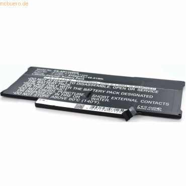 4021499298712 - Akku für Apple MacBook Air 13 A1466 Li-Pol 73 Volt 6700 mAh schw