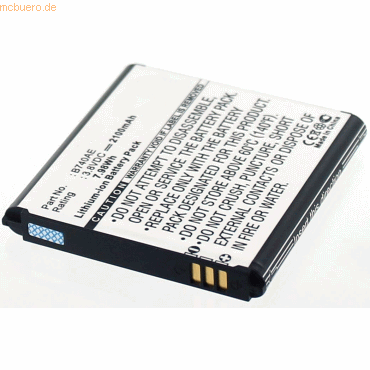 4021499300620 - Akku für Samsung NX3300 Li-Ion 38 Volt 2100 mAh schwarz