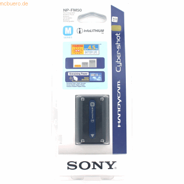 Sony Akku für Sony NP-FM50 Li-Ion 7,2 Volt 1100 mAh schwarz