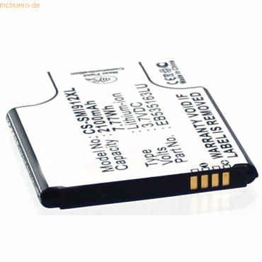 4021499326040 - Akku für Samsung GALAXY GRAND NEO PLUS Li-Ion 38 Volt 2100 mAh s