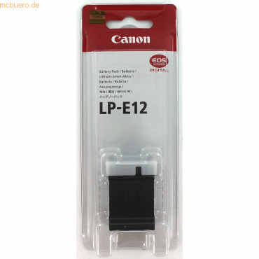 Canon Akku für Canon LP-E12 Li-Ion 7,2 Volt 875 mAh schwarz
