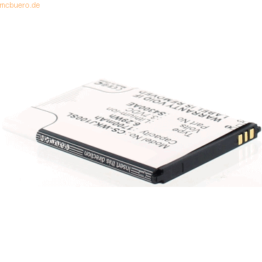 4021499347519 - Akku für Wiko S4300AE Li-Ion 37 Volt 1500 mAh schwarz