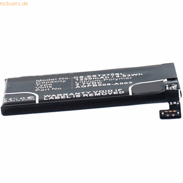 4021499358522 - Akku für Sony Ericsson AGPB009-A003 Li-Pol 37 Volt 1250 mAh schw