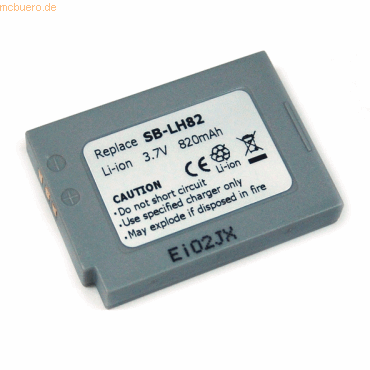 4021499035898 - Akku für Samsung SB-LH82 Li-Ion 37 Volt 820 mAh grau