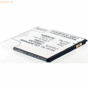 4021499359161 - Akku für Archos 50B PLATINUM Li-Ion 37 Volt 1900 mAh schwarz 4021499359161 - Akku für Archos 50B PLATINUM Li-Ion 37 Volt 1900 mAh schwarz