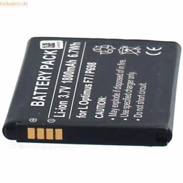 4021499363069 - Akku für LG Electronics Magna Li-Ion 37 Volt 1800 mAh schwarz