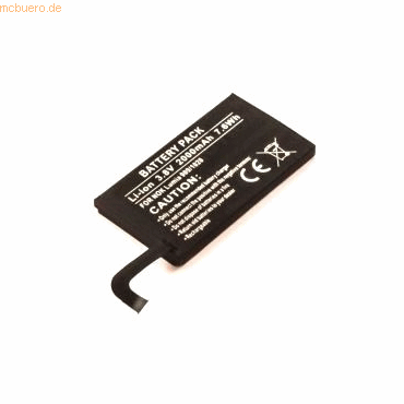 4021499376137 - Akku für Nokia LUMIA 909 Li-Ion 38 Volt 2000 mAh schwarz