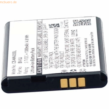 4021499378025 - Akku für Microsoft LUMIA 435 Li-Ion 37 Volt 1300 mAh schwarz