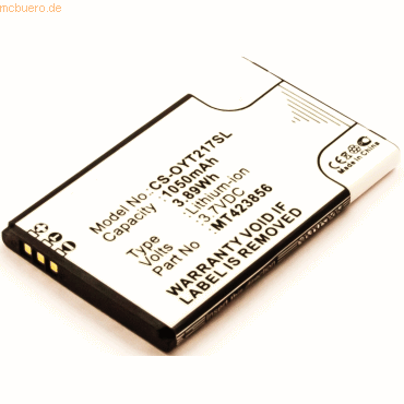 4021499380318 - Akku für Olympia 2179 TOUCH Li-Ion 37 Volt 1050 mAh schwarz