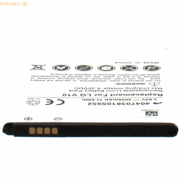 4021499380813 - Akku für LG Electronics V10 LTE Li-Ion 385 Volt 2500 mAh schwarz